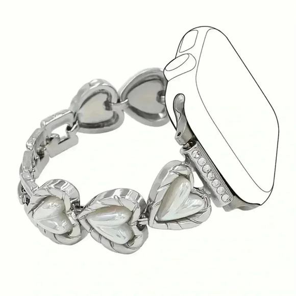 Other - Heart & Rhinestone Apple Watch Band